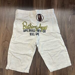 A Bathing Ape Kids Striped Casual Shorts